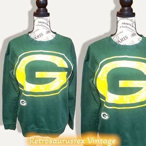 𝅺vintage 1980’s Green Bay Packers Crewneck Sweatshirt, Medium